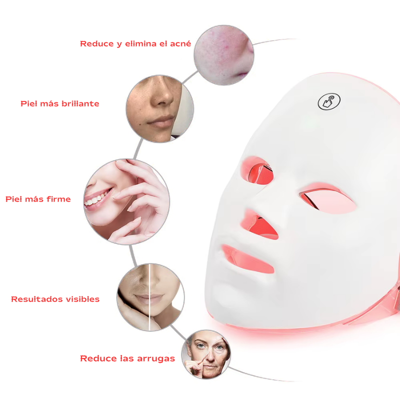 Máscara facial LED