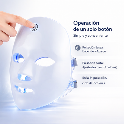 Máscara facial LED