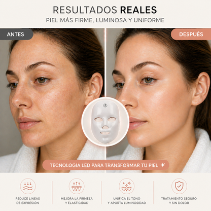Máscara facial LED