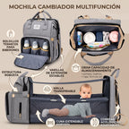 Mochila Cambiador Bebés Multifunción