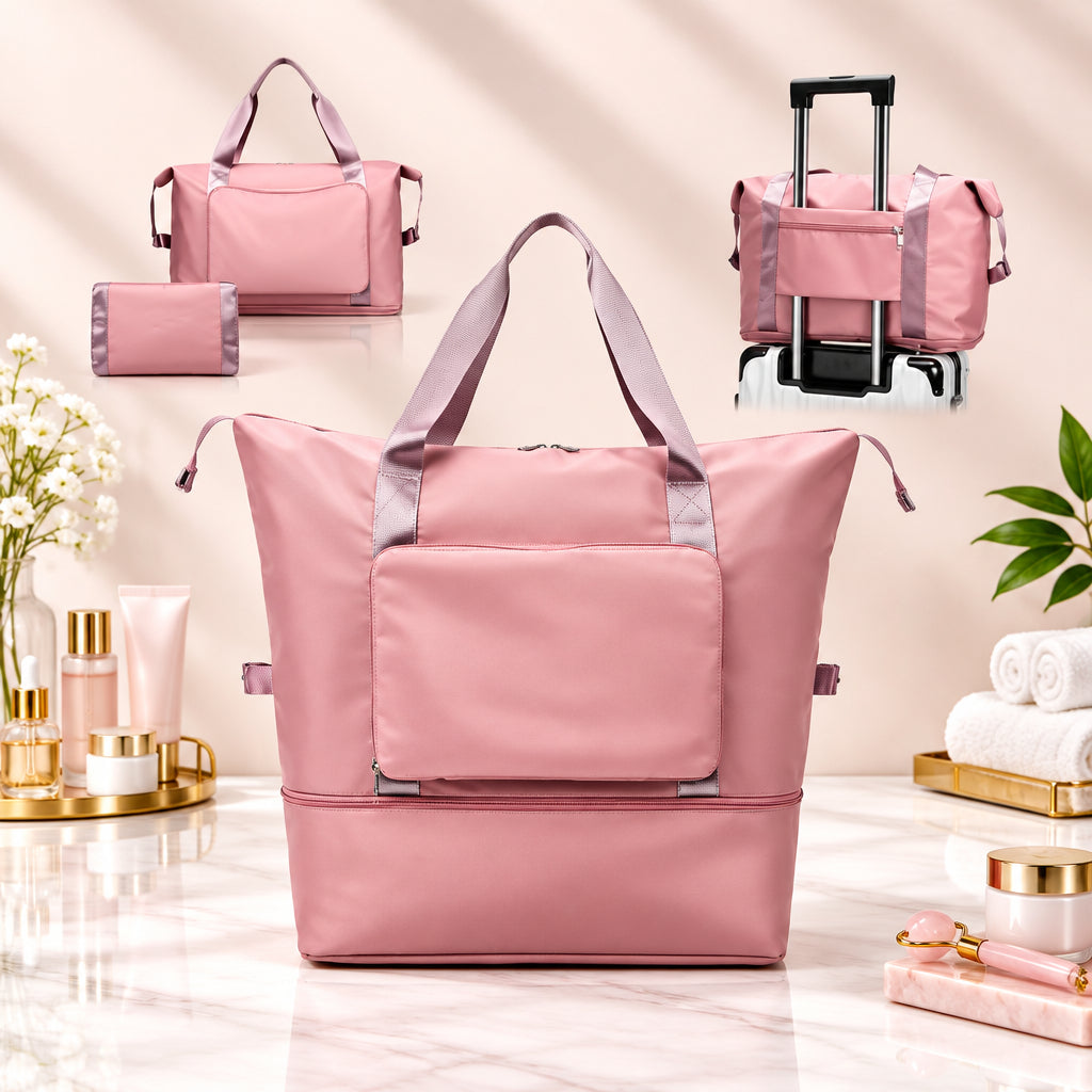 Bolso Totebag Plegable color Rosa